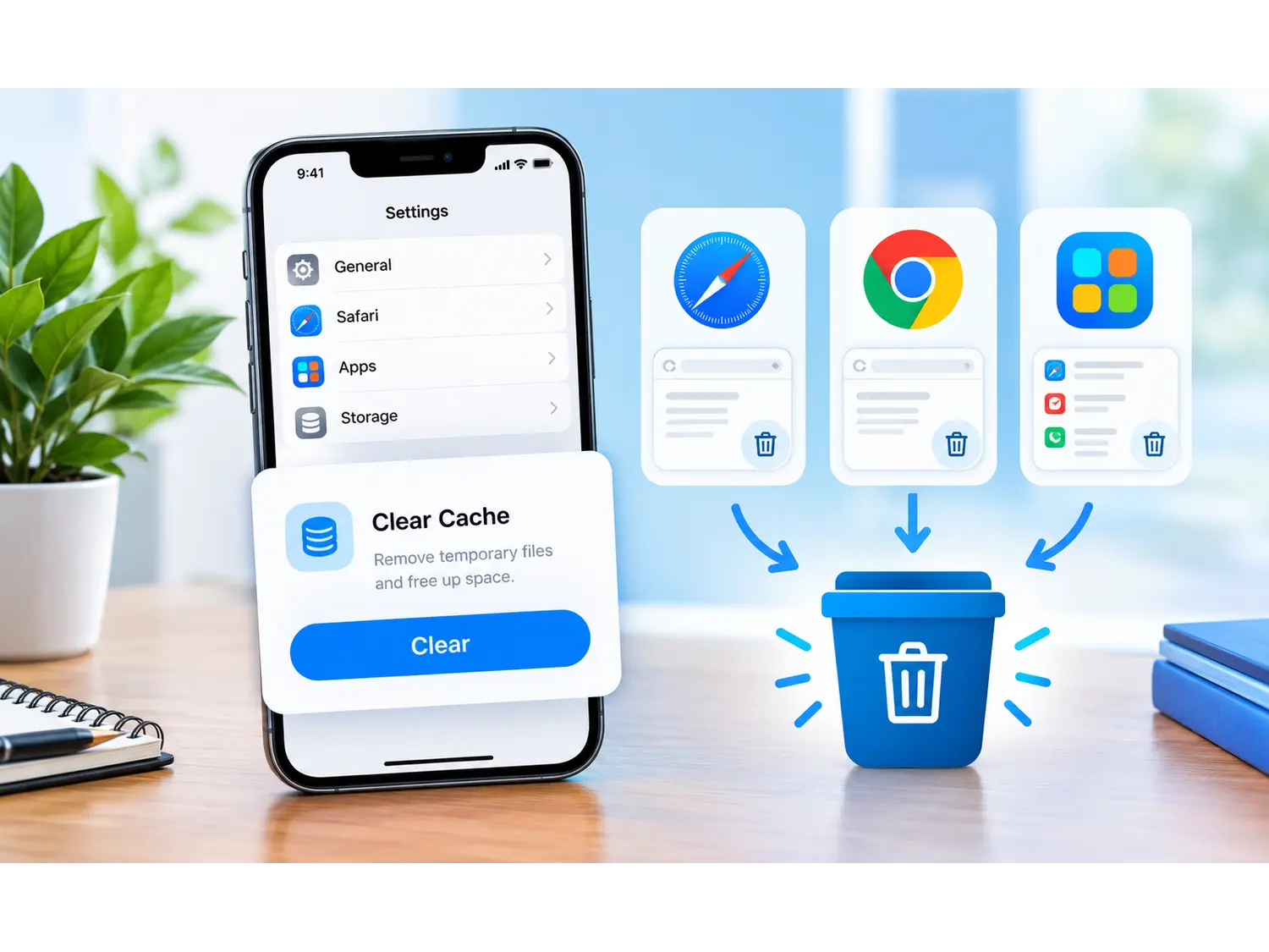 How to Clear Cache on iPhone (Safari, Chrome & Apps)?