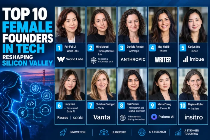 Top 10 Female Founders in Tech Reshaping Silicon Valley