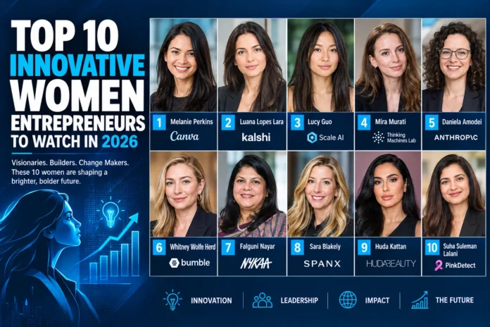 Top 10 Innovative Women Entrepreneurs to Watch in 2026